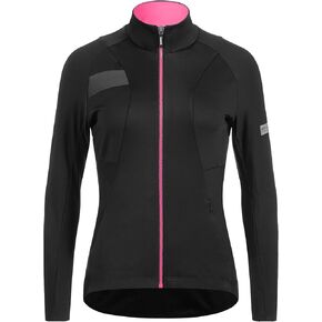 Santic Women's Cycling Jacket Thermal Windproof Windbreaker Reflective Lightweight with Pockets for Biking Running
