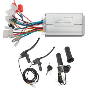 Electric Bike Brake Lever Electric Scooter Brake Lever 36V 48V 250W Electric Bike Brushless Motor Controller Throttle Grip Brake Lever SetElectric Bicycle Scooter Conversion Kit