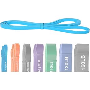 Resistance Band, Pull Up Assist Band Exercise Resistance Band for Women & Men Working Out, Body Stretching, Physical Therapy, Muscle Training (Blue)