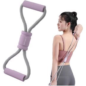 Figure 8 Ressistance Band, 26LB Fitness Exercise Band for Women Men, Arm Back Training Elastic Ropes, Chest Shoulder Legs Yoga Stretching Exercise, Suitable for Home or Gym Workout