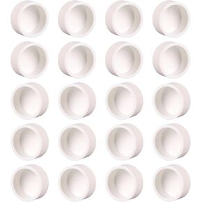 2inch White PVC Pipe End Cap Plug, 6PCS PVC Pipe Plug Socket Fittings, PVC Fitting Connector for Building Furniture, Pool Products, Greenhouse, Shed and Tent Connection, Schedule 40