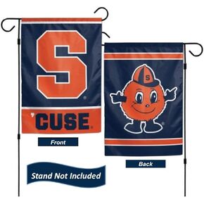 Syracuse Orange 12.5" x 18" Double Sided Yard and Garden College Banner Flag Is Printed in the USA,