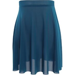 Adult Ballet Dance Skirt Women Soft Mesh Dance Skirts Pull on Elastic Waist Ballerina Clothing