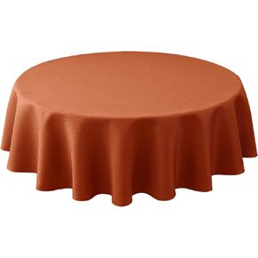 Biscaynebay Textured Fabric Square Tablecloths 54 X 54 Inches, Natural Water Resistant Spill Proof Tablecloths for Dining, Kitchen, Wedding and Parties, Machine Washable