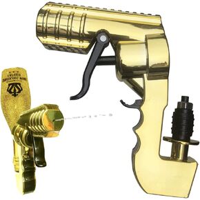 4th Generation Pressurized Champagne Gun Shooter, Beer Spray Gun/Alcohol Gun Adjustable Caliber Sprayer for Party/Club/Bar/Pub/Festival/Birthday/Wedding/Christmas/Bar Atmosphere Props - Gold