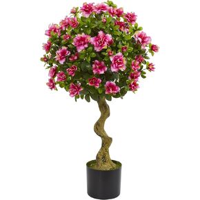 Nearly Natural 3ft. Azalea Artificial Topiary Tree