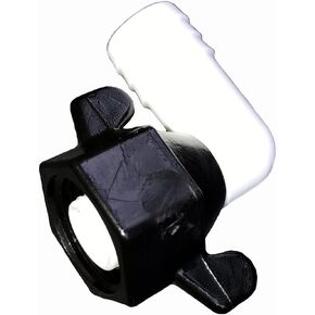 كوع دوار من Shurflo Wingnut 1/2" FNPT x 5/8" خرطوم بار، بولي، 234-3936-2، (عبوة من قطعتين) in Kuwait