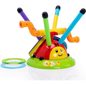 Fat Brain Toys 2-in-1 Musical Jump 'n Toss - Active Indoor/Outdoor Game, Ages 4+