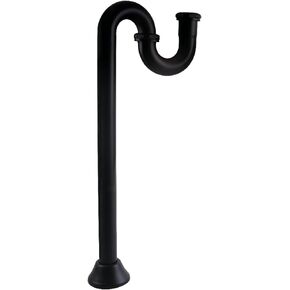 Kingston Brass ST14190 Vintage 1-1/4-Inch Brass S-Trap, 18 Gauge, Matte Black
