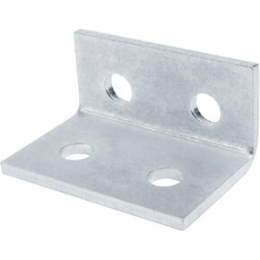 4 قطع دعامة زاوية مجمعة مكونة من 4 فتحات لقناة تبختر 1-5/8 بوصة، موصل على شكل حرف L 90 درجة، يقبل مسمار 1/2 بوصة، فولاذ مجلفن كهربائيًا، سمك 4.7 مم in Kuwait