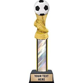 Soccer Trophy, 14" Silver Soccer Ball Trophies Great Youth Soccer Awards Prime