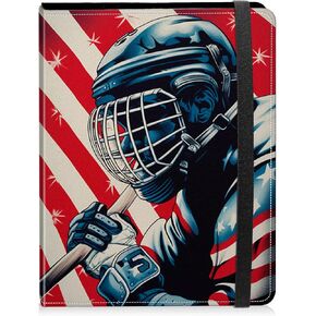 Photo Album 5x7 Photos - 60 Photos Capacity PU Leather Cover Photo Album with Strong Elastic Band, Portable Picture Album for Family Wedding Wedding Anniversary, Vintage Baseball