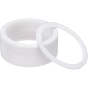 PATIKIL Flat Washers, 50 Pcs 45mm OD 35mm ID 2mm Thickness PTFE Seal Washers Flange Gasket Sealing Gasket for Faucet Pipe Water Hose