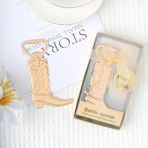 20 Pcs Cowboy Boot Bottle Opener Poppin Bottles Baby Shower Favor Wedding Favor Boots and Bubbly Bridal Shower Birthday Party Return Gifts for Guests Party Decorations or Souvenirs