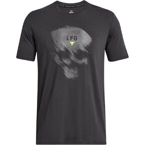 Under Armour Men's Project Rock Statement Skull T Shirt M Grey