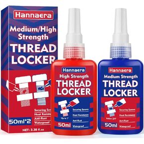 Threadlocker Blue 243, Medium Strength Thread Lock, Lock & Seal Nuts Bolts Fasteners and Metals, Stable and Anti-Rust(10ml)