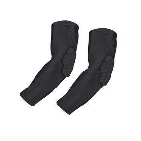 TUOY Kids Youth Elbow/Knee Pads Padded Compression Arm/Knee Sleeve for Football Basketball Baseball Soccer Protector Gear (1 Pair)