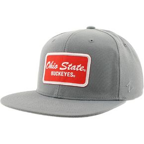 ZHATS Standard NCAA Officially Licensed Hat Flat Snapback Z11 Brick Gray, Grey, One Size