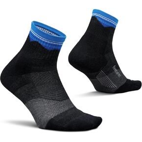 Feetures Trail Max Cushion Quarter - Running Socks for Men & Women - Moisture Wicking