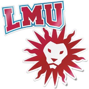 Desert Cactus Loyola Marymount University Stickers Lions Vinyl Decal Laptop Water Bottle Car Scrapbook 13.5x11 Sheet (4 Inch Set V1)