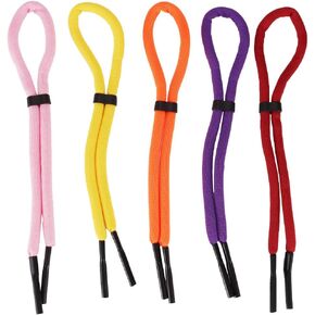 Ｎｏｏｎｈｏｒｓｅ Floating Sports Glasses Strap Sunglass Strap Band Adjustable Sun Glasses Cord Lanyard Neck Holders Safety Eyewear Retainers for Men Women kids 5 Pack, Red Pink Purple Yellow Orange
