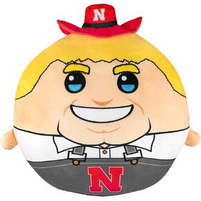 Bleacher Creatures Sleep Squad Nebraska Huskers Herbie 12" Mascot Kiri Cloud Pillow Plushie - Official Collegiate Plush