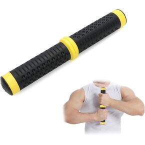 Twist Grip for Resistance Bar: Twist Grip Strength Trainer Hand Exerciser Bars for Arm Wrist & Elbow Strengthener - Hard Power (Grey-132lb) & Soft Power (Yellow-44lb)