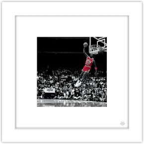 Trends International Gallery Pops Michael Jordan - Flight Progression Sequence 5 Wall Art Wall Poster, 12" x 12", Black Frame Version