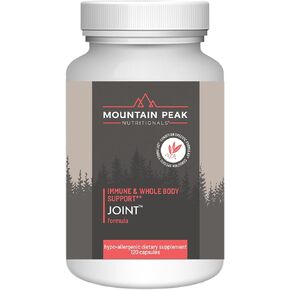Mountain Peak Nutritionals Joint Formula - Joint Support Supplement with Glucosamine, Boswellia & Vitamin C - Supports Joint Flexibility & Mobility - Hypoallergenic Dietary Supplement (120 Capsules)