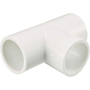 uxcell 20mm Slip Tee PVC Pipe Fitting T-Shaped Coupling Connector 10 Pcs