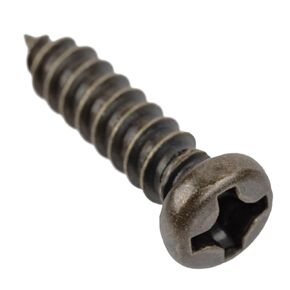 #3 X 1/2" Antique Brass Round Head Phillips Drive Screws | 25 Pack | Screws for File Card Holders, Cabinets, Woodworking, Antique & Modern Furniture | SCR-C1060-RP3012ABPK