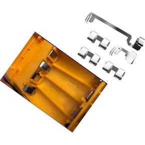 Battery Compartment Contact Piece Compatible with FLUKE 187 Multimeter Battery Contact Plate Replacement Parts (Silver)