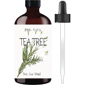 Tea Tree Oil 1 oz, 30 ml - 100% Natural, Pure Essential Oil Skin Use, Scalp, Acne - Essential Oils for Aromatherapy, Diffuser, Humidifier