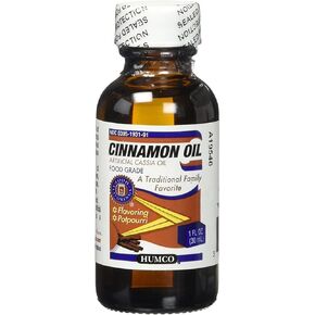Humco Cinnamon Oil Artificial Cassia Oil Food Grade, 1 fl oz. by HUMCO