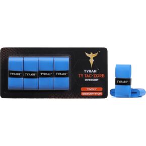 Ty Tac-Zorb Premier Overgrips - التآزر بين القبضة الفائقة والراحة والمتانة والأداء. مثالية للتنس وكرة البيكل وكرة الريشة والمجداف والاسكواش والمزيد - عبوة من 4 قطع in Kuwait