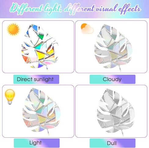 Window Decals to Prevent Bird Strikes, 44Pcs Anti Bird Strike Window Decals Rainbow Prismatic Window Clings, Stop Birds Flying Into Windows, Non Adhesive in Saudi Arabia