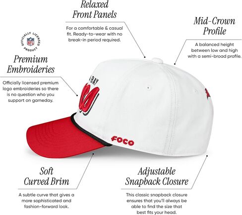 FOCO Men's NFL Team Logo Monty Script Marquee Rf Hat Caps in Saudi Arabia