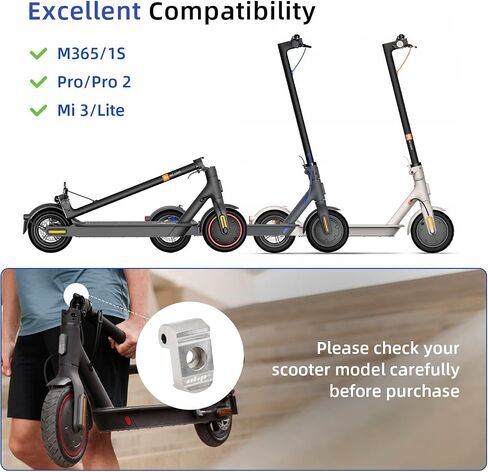 ulip Front Folding Hook Lock 304 Stainless Steel Buckle Latch with 2 Pcs Pins Scooter Accessories for Xiaomi M365 Pro Pro2 1S MI3 Essential Lite Electric Scooter in Saudi Arabia
