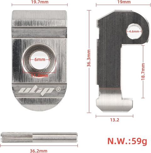 ulip Front Folding Hook Lock 304 Stainless Steel Buckle Latch with 2 Pcs Pins Scooter Accessories for Xiaomi M365 Pro Pro2 1S MI3 Essential Lite Electric Scooter in Saudi Arabia