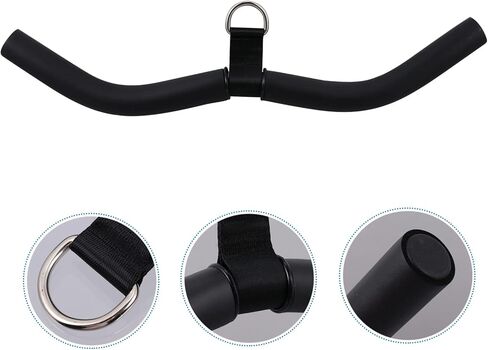 SUPVOX 1pc Fitness Bar Adjustable Hand Bar Cable Attachment Adjustable Barbell Cable Machine Attachment Cable Machine Accessories Down Biceps Bar Curl Bar Tool Portable Steel in Saudi Arabia