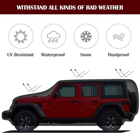 Truck Cover Waterproof All Weather, Migaven Waterproof UV-Proof Windproof Truck Covers for Ford F150 Silverado 1500 Ram 1500 Toyota Tundra, Length Up to 240'' in Saudi Arabia