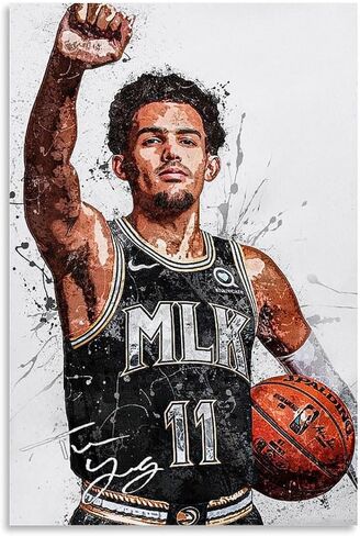 Basketball Star Damian Lillard Watercolor Sports Art Poster Picture Print Modern Family Office Posters. Unframe-style-4, 12x18inch(30x45cm) in Saudi Arabia