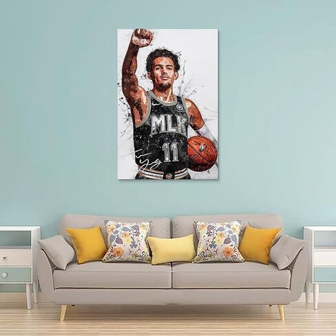 Basketball Star Damian Lillard Watercolor Sports Art Poster Picture Print Modern Family Office Posters. Unframe-style-4, 12x18inch(30x45cm) in Saudi Arabia