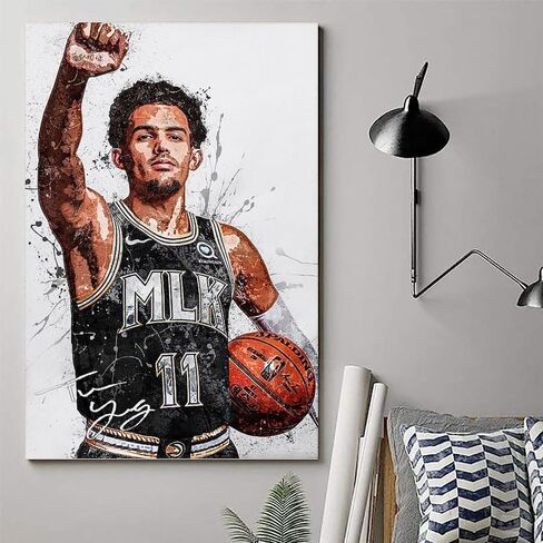 Basketball Star Damian Lillard Watercolor Sports Art Poster Picture Print Modern Family Office Posters. Unframe-style-4, 12x18inch(30x45cm) in Saudi Arabia