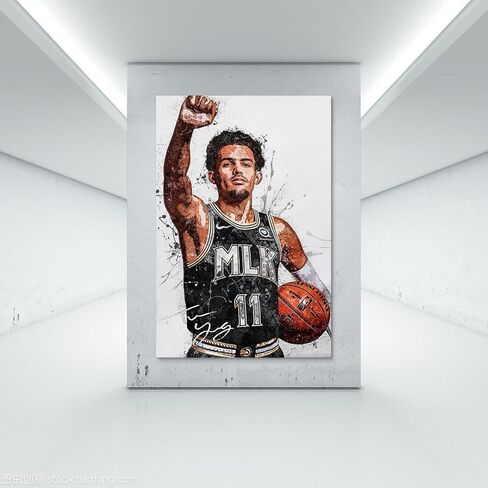 Basketball Star Damian Lillard Watercolor Sports Art Poster Picture Print Modern Family Office Posters. Unframe-style-4, 12x18inch(30x45cm) in Saudi Arabia