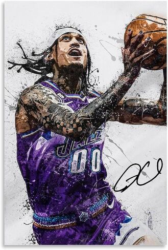Basketball Star Damian Lillard Watercolor Sports Art Poster Picture Print Modern Family Office Posters. Unframe-style-4, 12x18inch(30x45cm) in Saudi Arabia