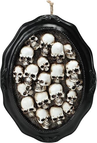 WONDER GARDEN Halloween Skulls Heads - Skulls Halloween Decor - Hanging Halloween Wall Art with Mini Skulls for Halloween Decorations Indoor Party in Saudi Arabia