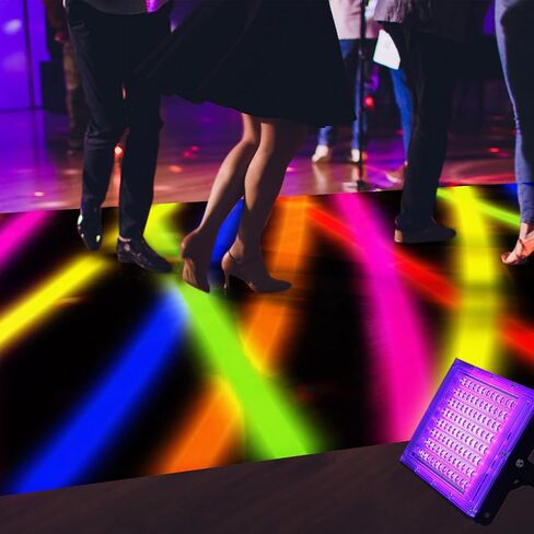 Haull 118 x 39 Inch Neon Light up Dance Floor Neon Party Decorations Blacklight Rug Glow in The Dark UV Reactive Fluorescent for Christmas Halloween Birthday Wedding Party Favors (Paint Splatter) in Saudi Arabia