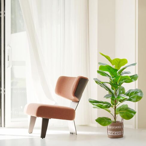 31" Tall Artificial Fiddle Leaf Fig Tree Faux Ficus Lyrata for Indoor Outdoor Office Home Shop Farmhouse Decor (31 inch) in Saudi Arabia