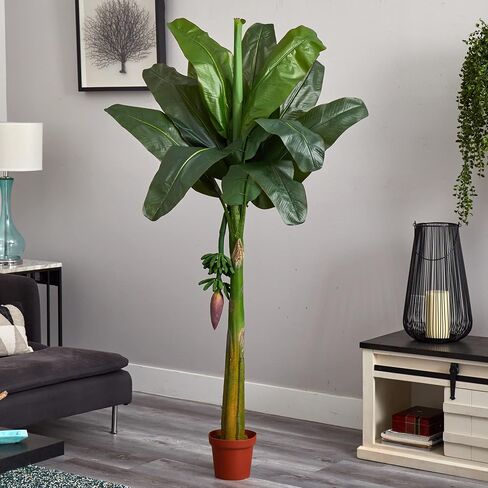 Nearly Natural 6ft. Banana Silk Tree (Real Touch) in Saudi Arabia